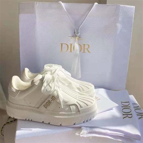 dior id sneaker white|high top christian dior sneakers.